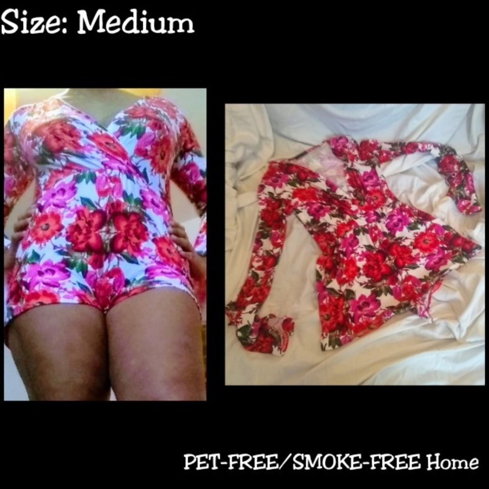 Floral Comfy Romper | Medium | $6